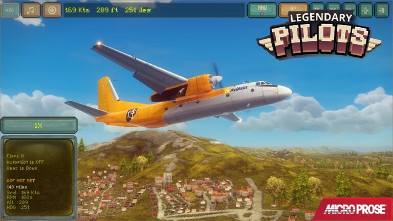 Letecký simulátor v retro stylu Legendary Pilots Drops na Android
